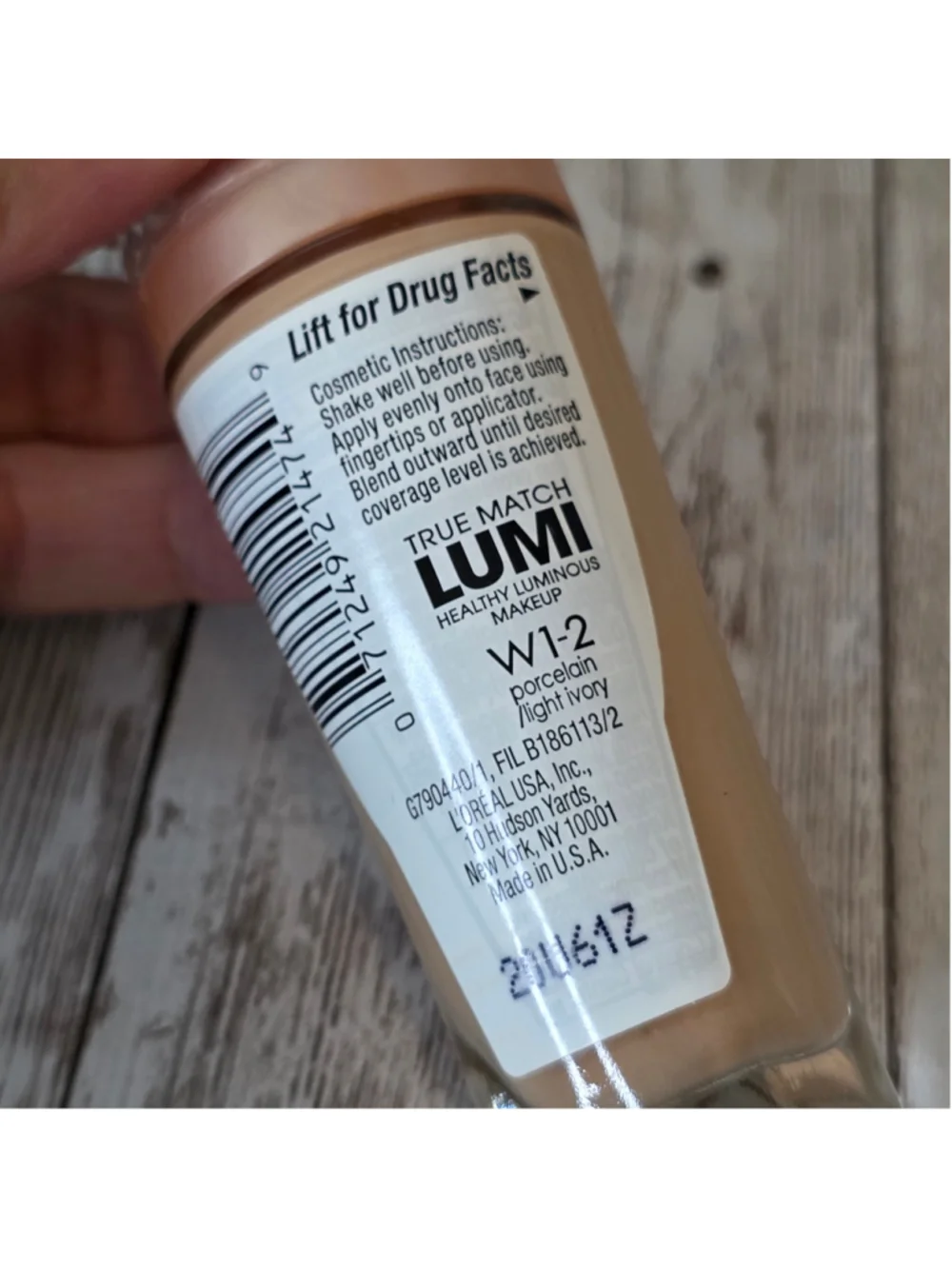 Women's L'Oréal True Match Lumi Foundation W1-2 Porcelain